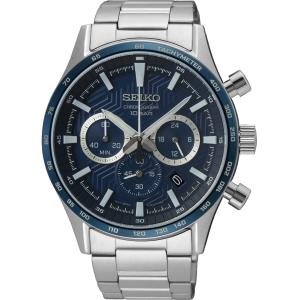 SEIKO Conceptual Series Chronograph Blue Dial 43mm Silver Stainless Steel Bracelet SSB445P1 - 62713