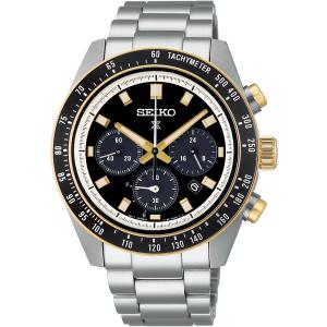 SEIKO Prospex Speedtimer "Circuit Race" Solar Chronograph Black Dial 41.4mm Silver Stainless Steel Bracelet SSC941P1 - 48768