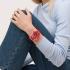 SWATCH Scubaqua Lion's Mane 44mm Red Silicone Strap SSCU09R100 - 4