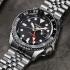 SEIKO 5 Sports GMT 'Black Grape' SKX Re-Interpretation Black Dial 42.5mm Silver Stainless Steel Bracelet SSK001K1 - 1