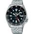 SEIKO 5 Sports GMT 'Black Grape' SKX Re-Interpretation Black Dial 42.5mm Silver Stainless Steel Bracelet SSK001K1 - 0