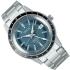 SEIKO Presage 'Petrol Blue' Style 60s Road Trip GMT Automatic 40.8mm Silver Stainless Steel Bracelet SSK009J1 - 1