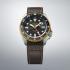 SEIKO 5 Sports GMT SKX in Mocha Black Dial 42.5mm Silver Stainless Steel Brown Leather Strap SSK036K1 - 1