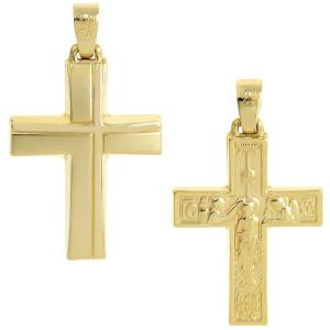 CROSS for Men Double Sided SENZIO Collection K14 Yellow Gold ST1317 - 43118