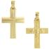 CROSS for Men Double Sided SENZIO Collection K14 Yellow Gold ST1317 - 0