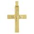 ΣΤΑΥΡΟΣ Ανδρικός Διπλής Όψης SENZIO Collection από Κ14 Κίτρινο & Λευκό Χρυσό ST1318 - 2