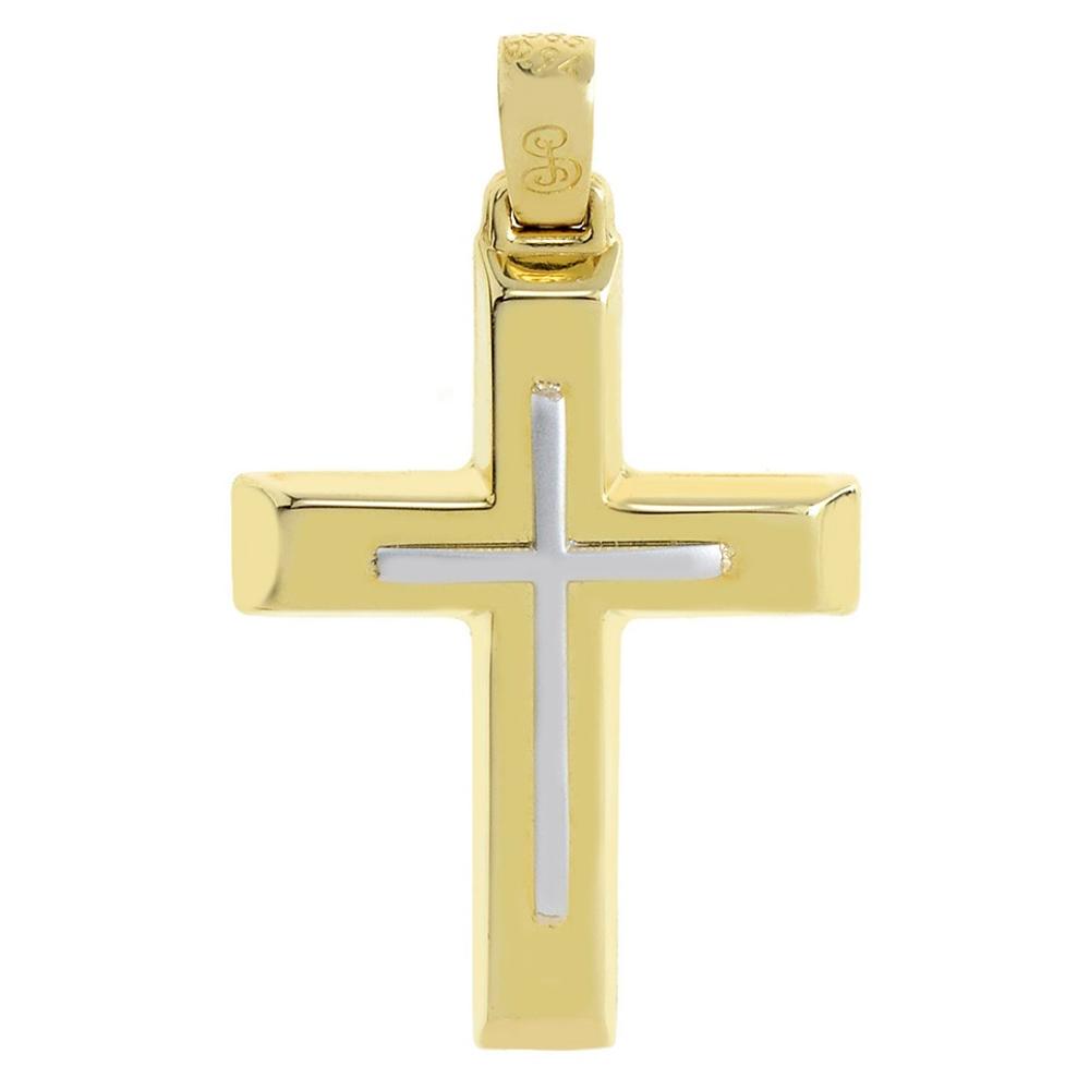 CROSS for Men Double Sided SENZIO Collection K14 Yellow & White Gold ST1318