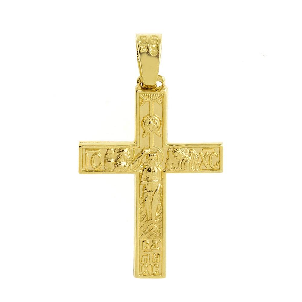 CROSS for Men Double Sided SENZIO Collection K14 Yellow Gold ST1319