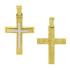 CROSS for Men Double Sided SENZIO Collection K14 Yellow & White Gold ST1320 - 0