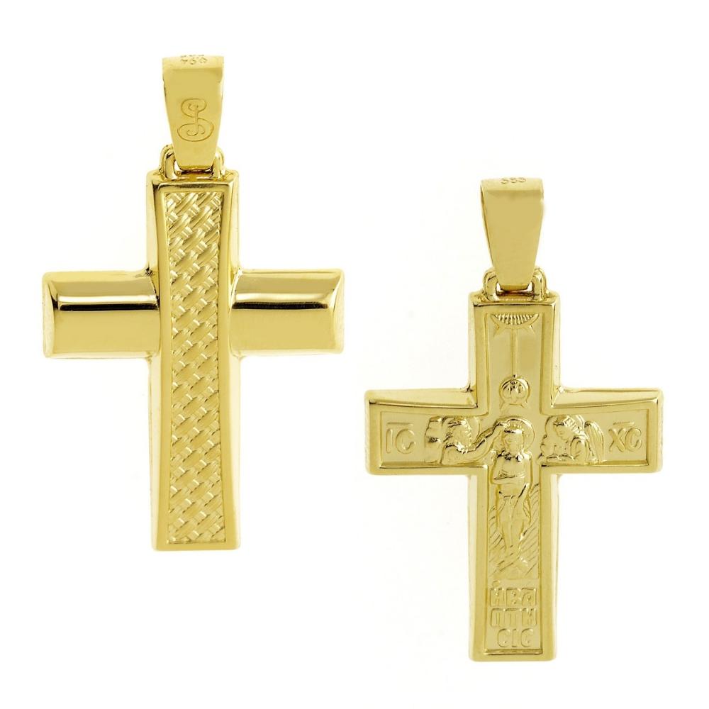 CROSS for Men Double Sided SENZIO Collection K14 Yellow Gold ST1321