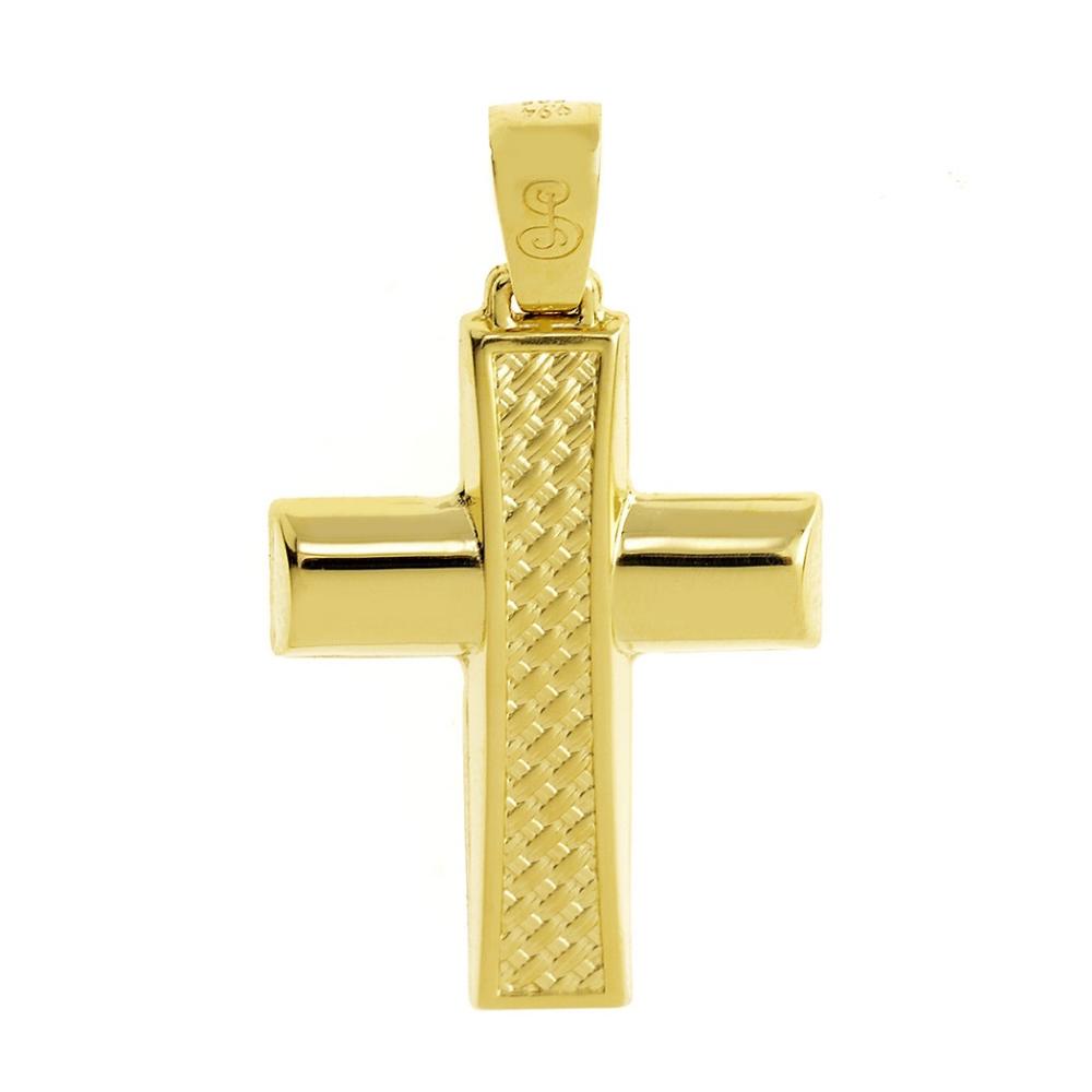 CROSS for Men Double Sided SENZIO Collection K14 Yellow Gold ST1321