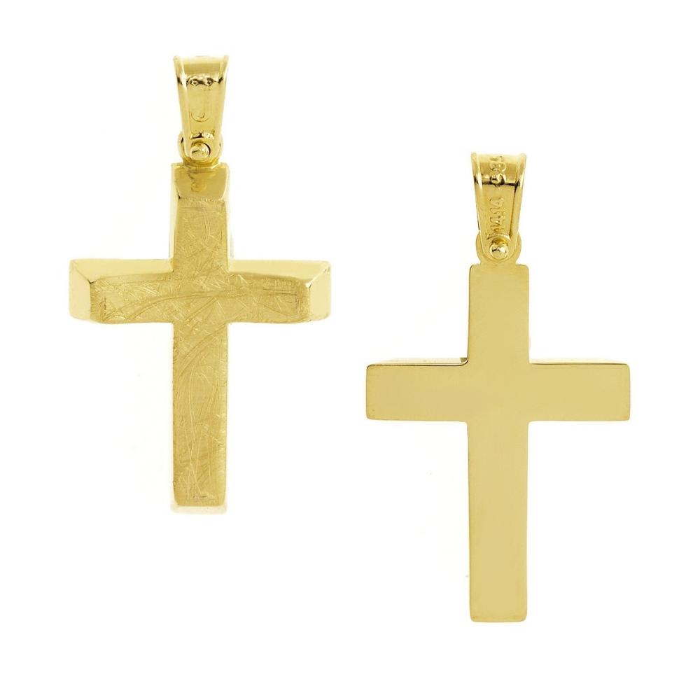 CROSS for Men Double Sided SENZIO Collection K14 Yellow Gold ST1323