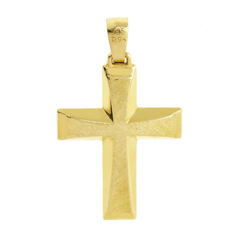 CROSS for Men Double Sided SENZIO Collection K14 Yellow Gold ST1324