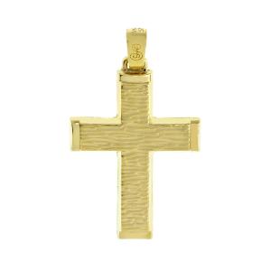 ΣΤΑΥΡΟΣ Ανδρικός SENZIO Collection K14 από Κίτρινο Χρυσό ST184 - 61080