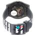 SWATCH Cross the Path Three Hands 41mm Black And White Silicon Strap SUOM108 - 1