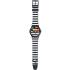 SWATCH Cross the Path Three Hands 41mm Black And White Silicon Strap SUOM108 - 2