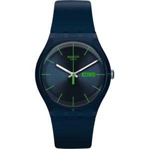 SWATCH New Gent Blue Rebel 41mm Blue Silicon Strap SUON700 - 22794