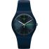 SWATCH New Gent Blue Rebel 41mm Blue Silicon Strap SUON700 - 0