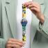 SWATCH X Tate Gallery Two Women Holding Flowers by Fernand Leger 41mm Multicolor Rubber Strap SUOZ363 - 4