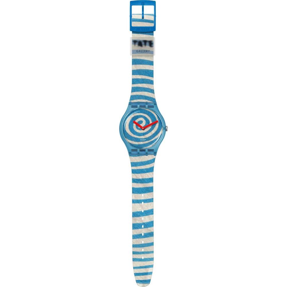 SWATCH X Tate Gallery Spirals by Louise Bourgeois 41mm Multicolor Rubber Strap SUOZ364