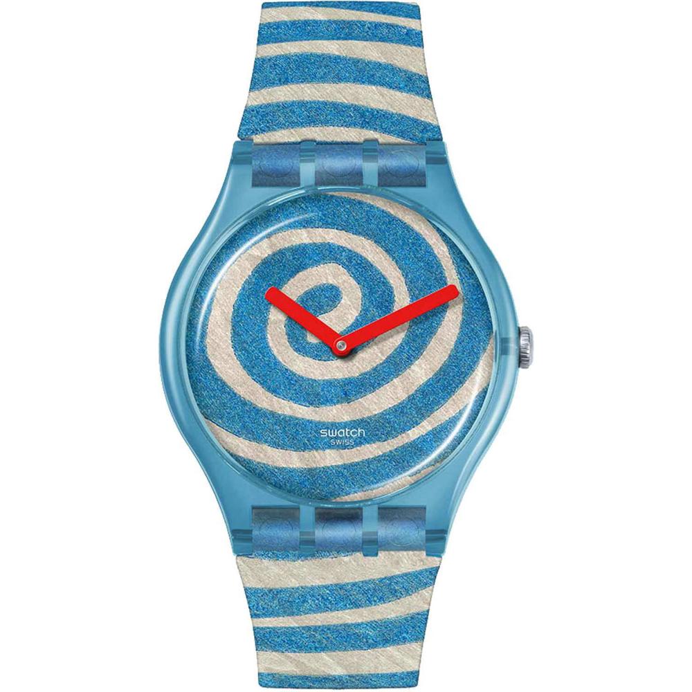 SWATCH X Tate Gallery Spirals by Louise Bourgeois 41mm Multicolor Rubber Strap SUOZ364
