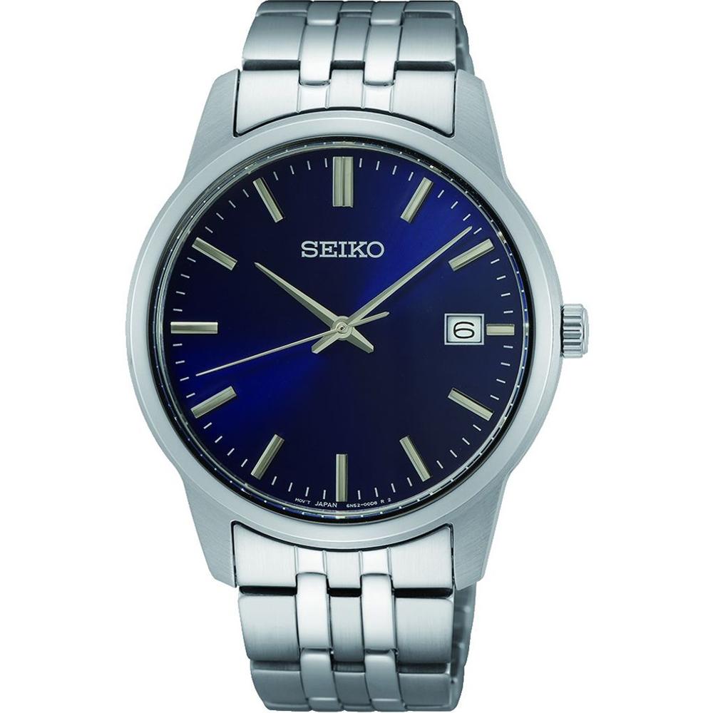 SEIKO Essential Time Blue Dial 40mm Silver Stainless Steel Bracelet SUR399P1