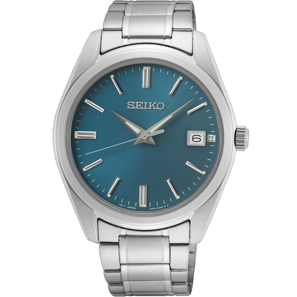 SEIKO Essential Time 40.2mm Silver Stainless Steel Bracelet SUR525P1