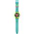 SWATCH Neon Wave Chronograph 42mm Turquoise Silicon Strap SUSJ404 - 1