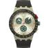 SWATCH Obsidian Ink Chronograph 42mm Turquoise Silicon Strap SUST402 - 0