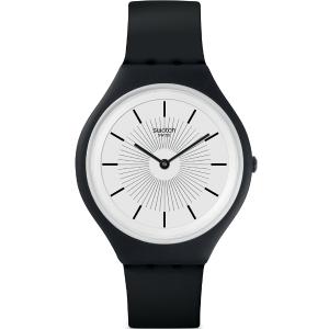 SWATCH Skinnoir Three Hands 40mm Black Silicon Strap SVUB100 - 1720