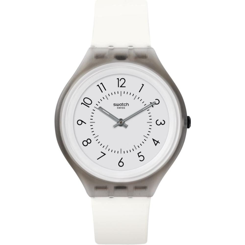 SWATCH Skinclass Three Hands 40mm White Silicon Strap SVUΜ101