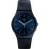 SWATCH Naitbayang Three Hands 41mm Blue Silicon Strap SUON136 - 0