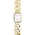 ROSEFIELD The Octagon XS White Sunray 19.5x24mm Gold Stainless Steel Bracelet SWGSG-O55 - 3