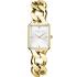 ROSEFIELD The Octagon XS White Sunray 19.5x24mm Gold Stainless Steel Bracelet SWGSG-O55 - 0