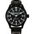 SUPERDRY Aviation Three Hands 48mm Black Stainless Steel Black Leather Strap SYG151W - 0