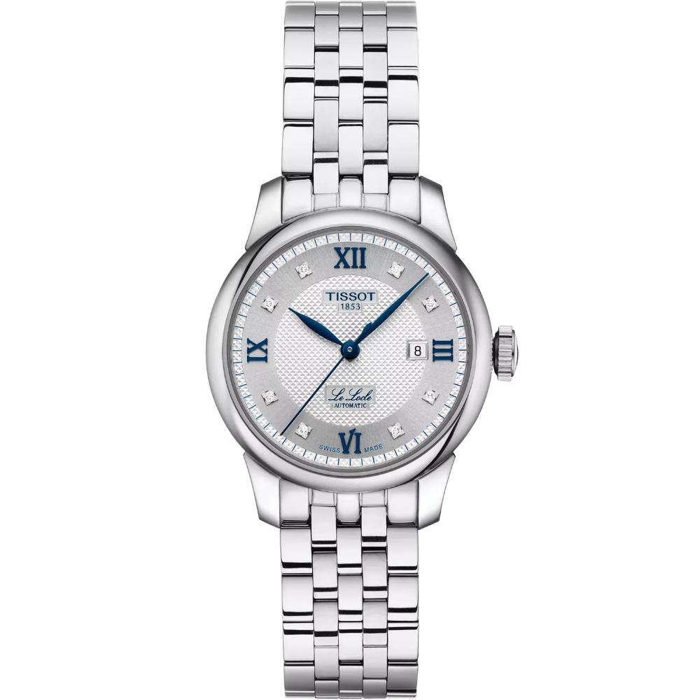 TISSOT Le Locle Automatic Lady's 20th Anniversary Silver Dial with Diamonds 29mm Silver Stainless Steel Bracelet T006.207.11.036.01