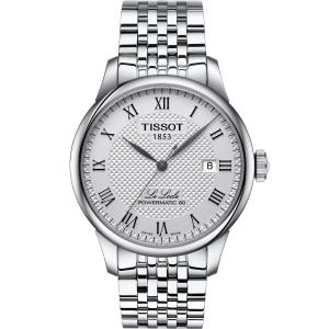 TISSOT Le Locle Powermatic 80 Silver Dial 39.3mm Silver Stainless Steel Bracelet T006.407.11.033.00 - 28870