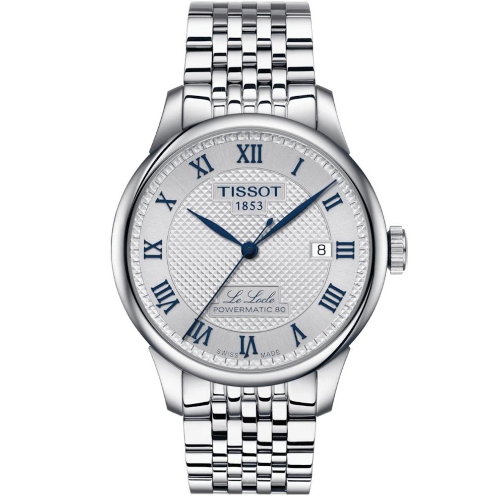 TISSOT Le Locle Powermatic 80 20th Anniversary Silver Dial 39.3mm Silver Stainless Steel Bracelet T006.407.11.033.03