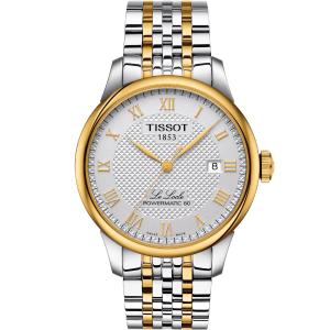 TISSOT Le Locle Powermatic 80 Silver Dial 39.3mm Two Tone Gold Stainless Steel Bracelet T006.407.22.033.01 - 41031