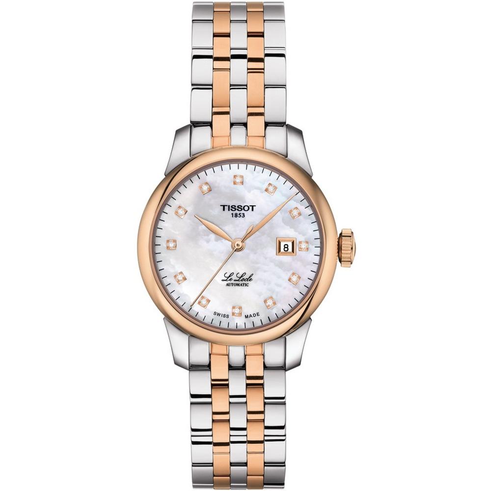 TISSOT Le Locle Automatic Lady's Diamonds 29mm Two Tone Rose Gold & Silver Stainless Steel Bracelet T006.207.22.116.00