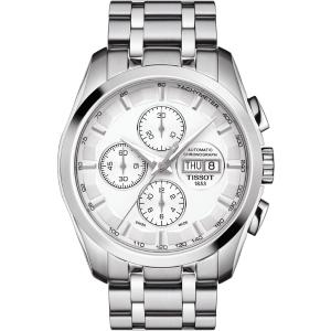 TISSOT Couturier Chronograph Automatic 43mm Silver Stainless Steel Bracelet T035.614.11.031.00 - 3423