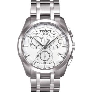 TISSOT Couturier Chronograph 41mm Silver Stainless Steel Bracelet T035.617.11.031.00 - 1243