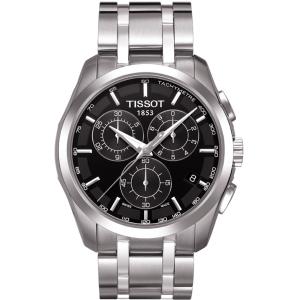 TISSOT Couturier Chronograph Black Dial 41mm Silver Stainless Steel Bracelet T035.617.11.051.00 - 1238