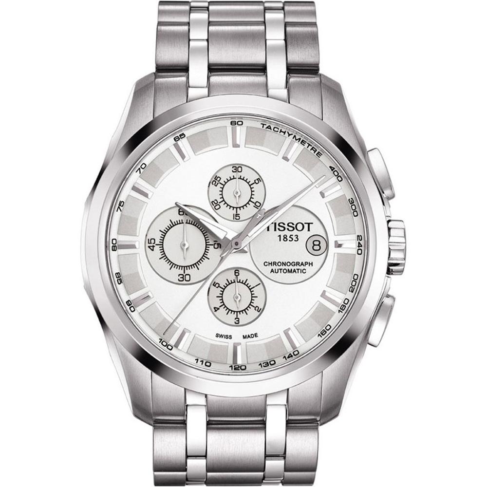TISSOT Couturier Chronograph Automatic 43mm Silver Stainless Steel Bracelet T035.627.11.031.00 - 1