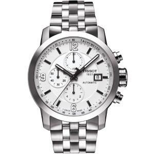 TISSOT PRC 200 Chronograph Automatic 43mm Silver Stainless Steel Bracelet T055.427.11.017.00 - 2237