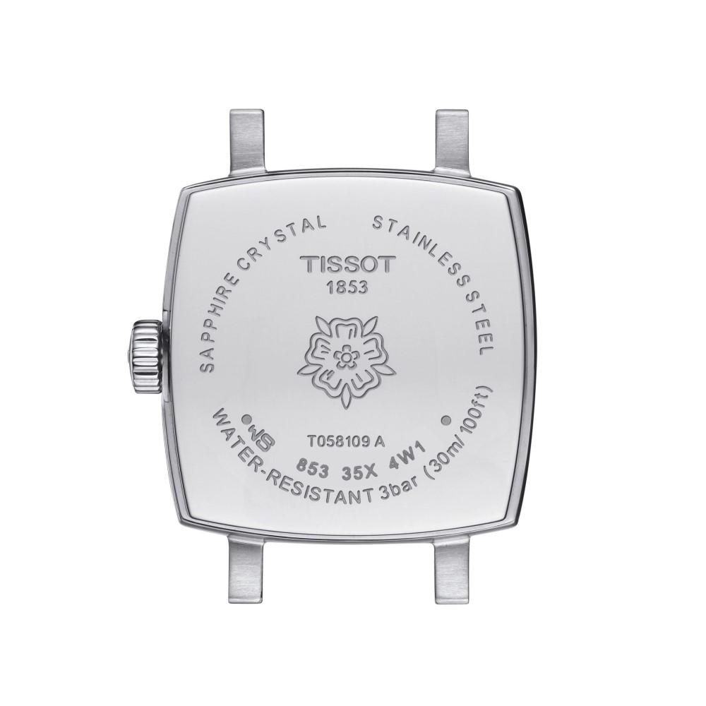 TISSOT Lovely Square Silver Dial with Diamonds 20mm Silver Stainless Steel Bracelet T058.109.11.036.01