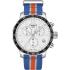 TISSOT Quickster NBA Knicks Chronograph 42mm Silver Stainless Steel Fabric Strap T095.417.17.037.06 - 0