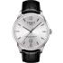 TISSOT Chemin Des Tourelles Powermatic 80 Three Hands 42mm Silver Stainless Steel Black Leather Strap T099.407.16.037.00 - 0