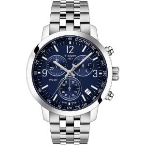 TISSOT PRC 200 Chronograph Blue Dial 42mm Silver Stainless Steel Bracelet T114.417.11.047.00 - 4905