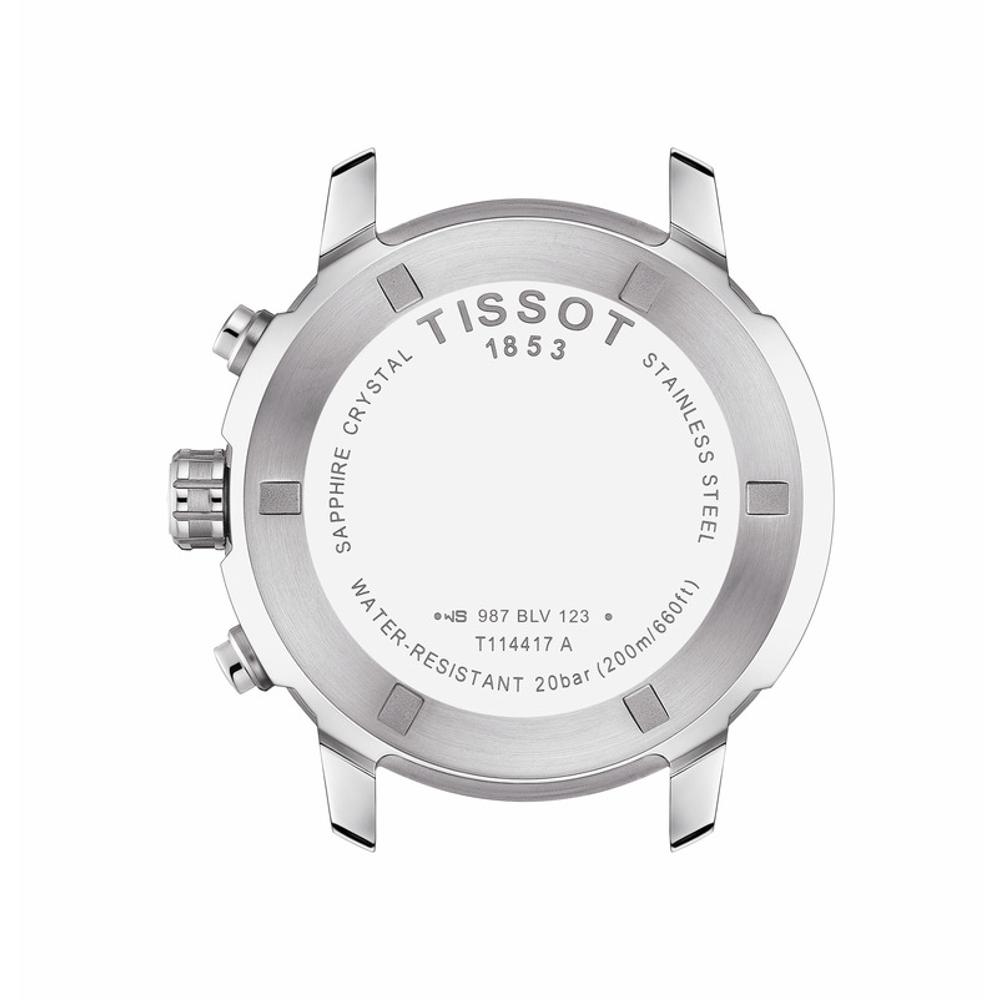 TISSOT PRC 200 Chronograph Black Dial 42mm Silver Stainless Steel Bracelet T114.417.11.057.00